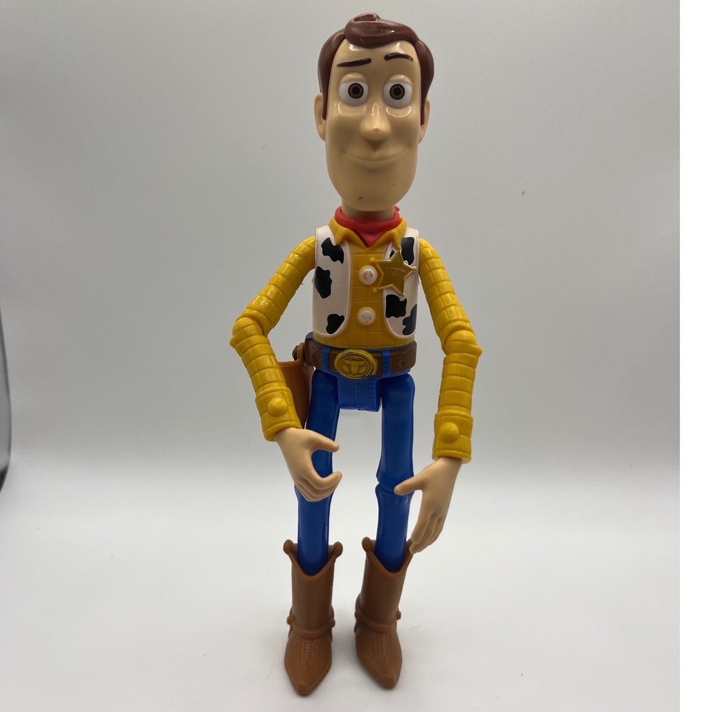 Mattel Toy Story Woody Action Figure Disney Pixar 9" Brown Pre-owned 2017